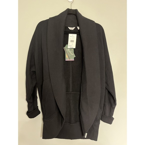 NWT MSRP $80 - Woolrich Black Open Cardigan Women’s S - Picture 1 of 10